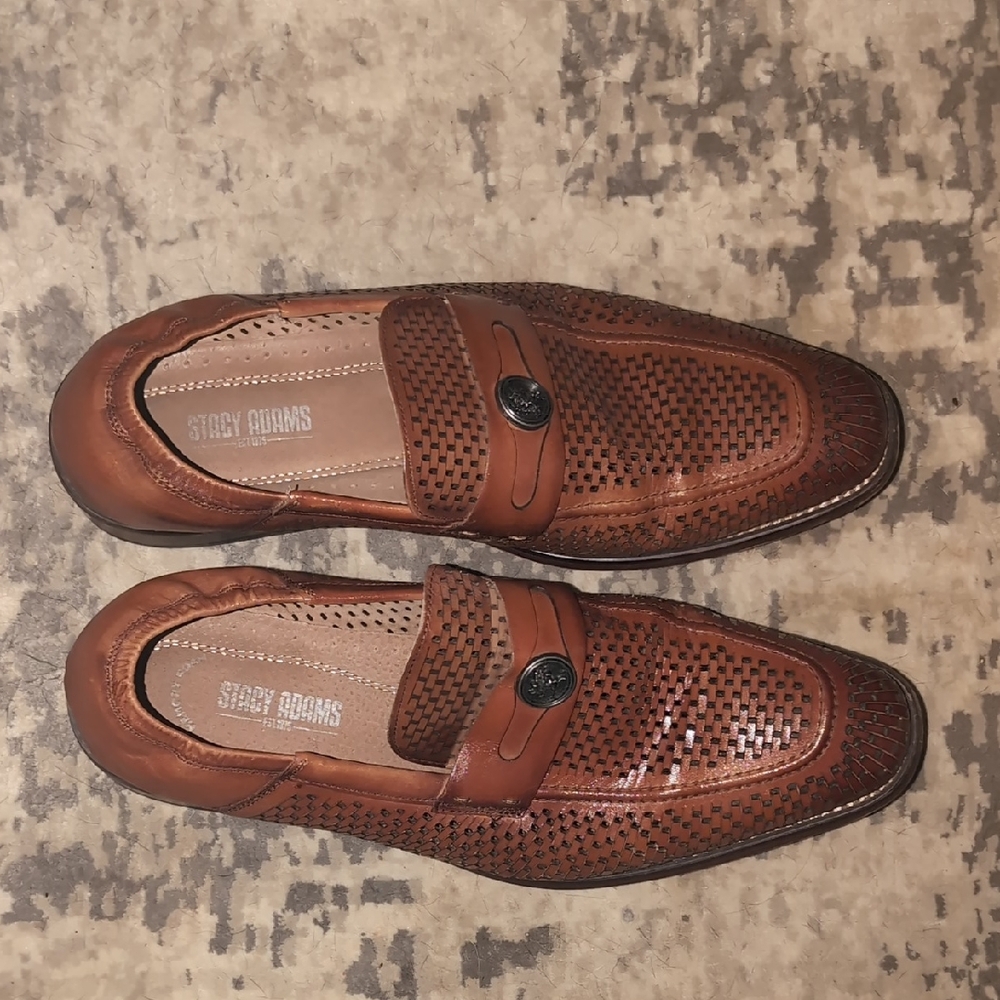 Stacy Adams Men's Tan Slip-On Loafers